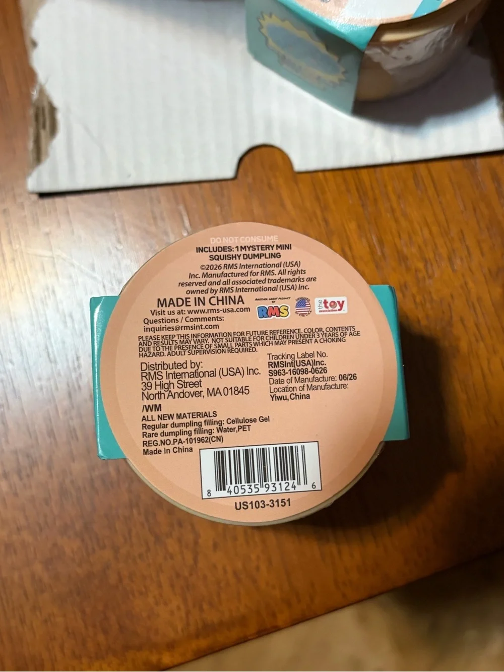 1 CONFIRMED RARE SEALED Viral RMS Mini Mystery Squishy Dumpling Teal Ribbon-9 ct